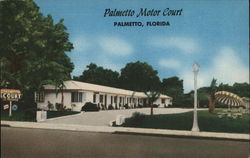 Palmetto Motor Court Florida Postcard Postcard Postcard