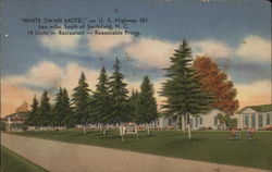 White Swan Motel Smithfield, NC Postcard Postcard Postcard