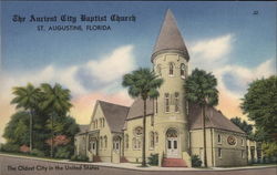 The Ancient City Baptist Church St. Augustine, FL Postcard Postcard Postcard