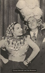 Carmen Miranda and Tom Breneman Hollywood, CA Postcard Postcard Postcard