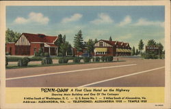 Penn-Daw Hotel Alexandria, VA Postcard Postcard Postcard