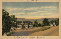 Overlooking Rockfish Valley Blue Ridge Terrace Inn-Afton,Va.-Elevation 1800 Ft. Virginia Postcard Postcard Postcard