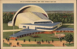 Aviation Building 1939 NY World's Fair Postcard Postcard Postcard