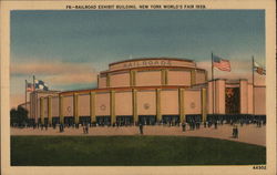 Railroad Exhibit Building Postcard