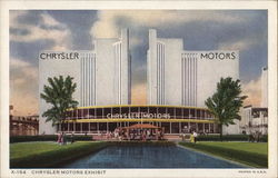 Chrysler Motors Chicago, IL 1933 Chicago World Fair Postcard Postcard Postcard