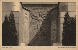 Bas Relief, Radio Building Chicago, IL 1933 Chicago World Fair Postcard Postcard Postcard