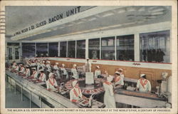 Wilson's Certified Sliced Bacon Chicago, IL 1933 Chicago World Fair Postcard Postcard Postcard