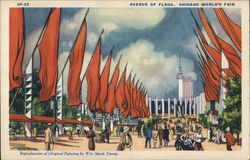 Avenue of Flags Postcard