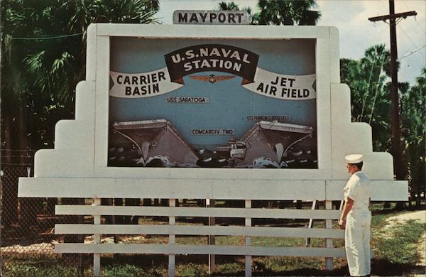 Entrance to U.S. Naval Station Mayport Florida