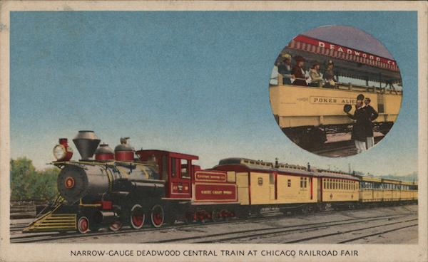 Narrow Gauge Deadwood Central Train 1949 Chicago Railroad Fair