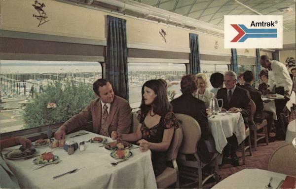 Amtrak Dining Car Trains, Railroad