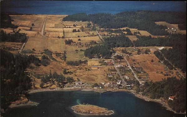 Aerial View of Town Eastsound Washington
