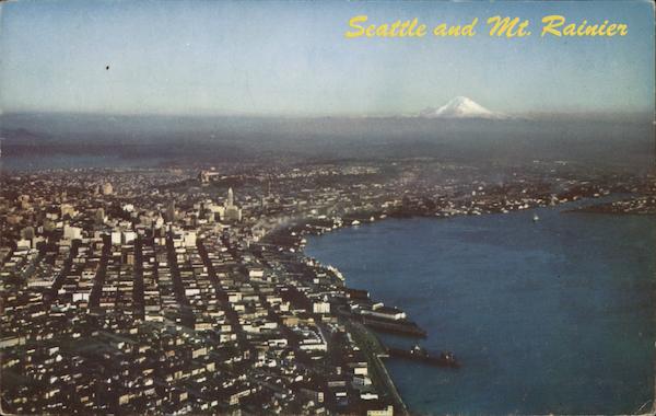 Seattle and Mt. Rainier Washington