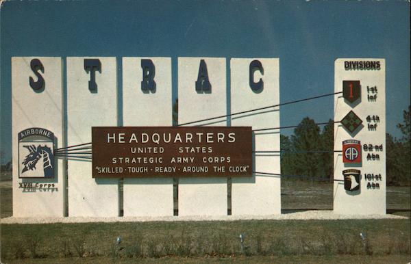 Entrance to Fort Bragg South Carolina