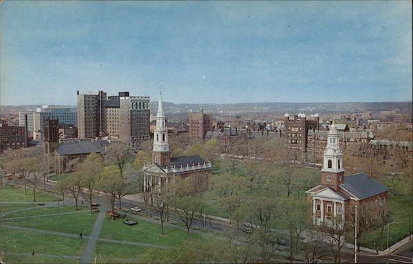 The Three Churches on the Green New Haven Connecticut