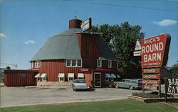 Rock's Round Barn Postcard