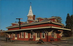 Wolfeborough Railroad Station Postcard