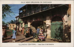 Old New Orleans in Chicago - Chicago Railroad Fair Postcard