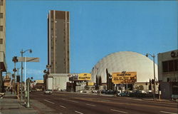 Interesting Sky Line on Sunset Boulevard Looking Towards Vine Street Hollywood, CA Postcard Postcard Postcard