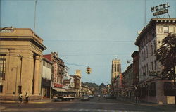 View Looking East on Market Street Postcard