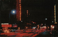 Douglas Street at Night Postcard