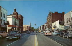 Main Street, Looking West Postcard