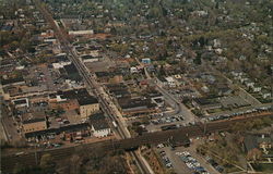 Airview of Metuchen New Jersey Postcard Postcard Postcard