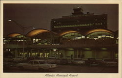 Municipal Airport - Front Entrance Postcard