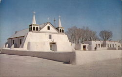 Old Church of St. Augustine Isleta, NM Postcard Postcard Postcard