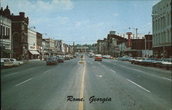 Broad Street Rome, GA Postcard Postcard Postcard