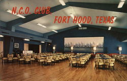 N.C.O. Club Fort Hood, Texas Postcard