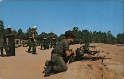 Trainees on Range 10 Postcard