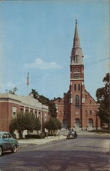 Post Office and St. Francis R.C. Church Torrington, CT Postcard Postcard Postcard