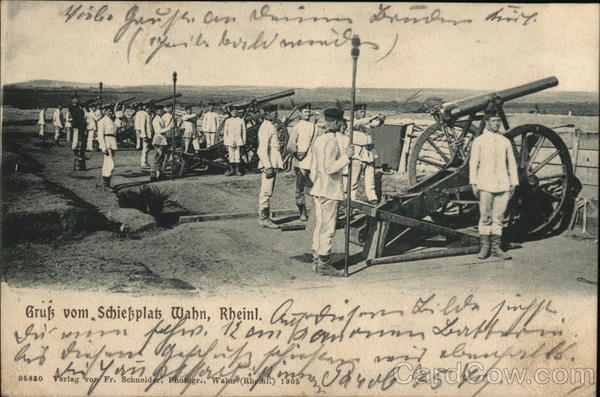 Gruess com Schiessplatz Wahn, Rheinl. (Greetings from the Shooting Range at Wahn, Rhineland Germany