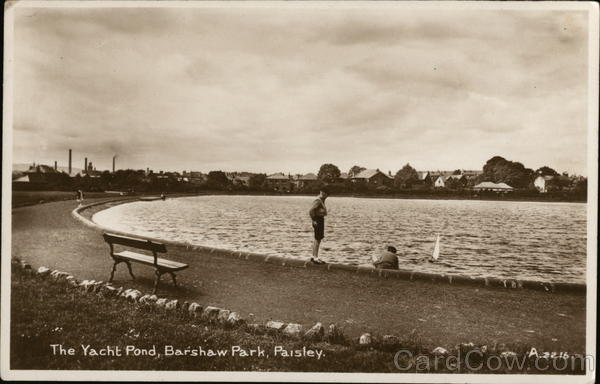 The Yacht Pond, Barshaw Park Paisley Scotland