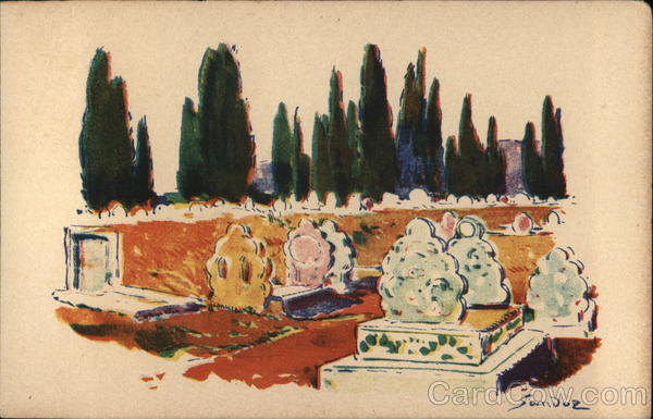 Graveyard in North Africa