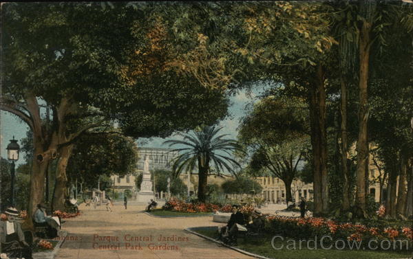 Habana: Central Park gardens Havana Cuba