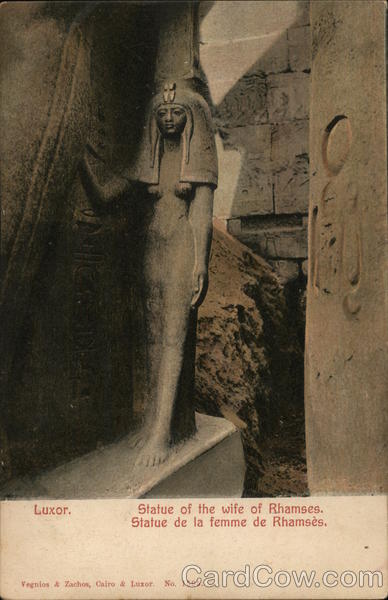 Statue of the wife of Rhamses Egypt Africa