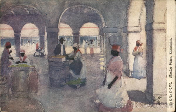 Market Place Roseau Dominica Caribbean Islands