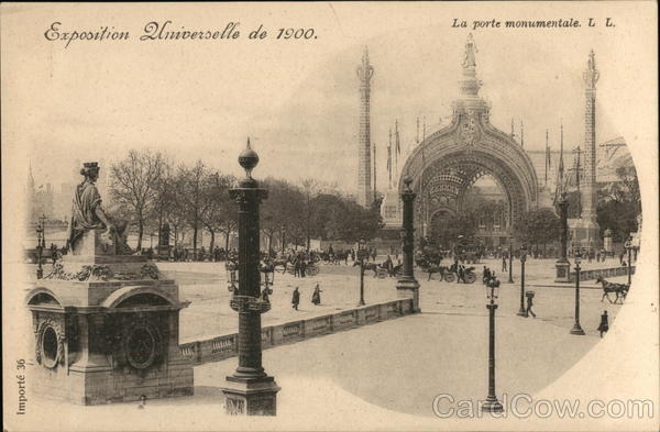 La Porte Monumentale 1900 Paris Exposition