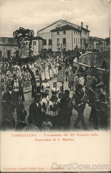 Processione del Sto. Rosario nella Parrocchia di S. Martino Conegliano Italy