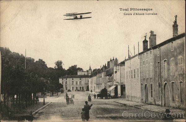 Toul Pittoresque. Cours d'Alsace-Lorraine, Biplane France