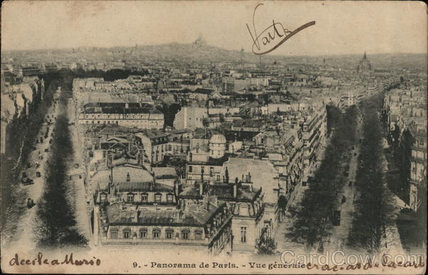 Panoramic View of City Paris France
