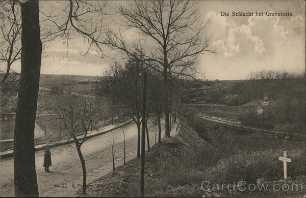 Die Schlucht bei Gravellotte - The Mance Ravine, Gravellotte France