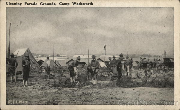 Cleaning Parade Grounds Camp Wadsworth South Carolina