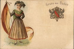 Gruess aus Baden (Greetings from Baden) Germany Postcard Postcard