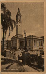 City Hall, Brisbane Australia Postcard Postcard