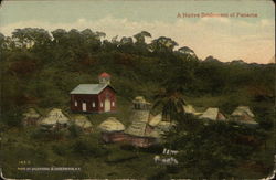 A Native Settlement of Panama Postcard Postcard