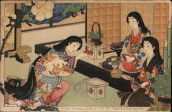 Ancient Customs in Japan - New Year's Festival Jan. 7th Postcard