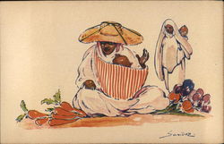 Arab Vegetable Seller Postcard